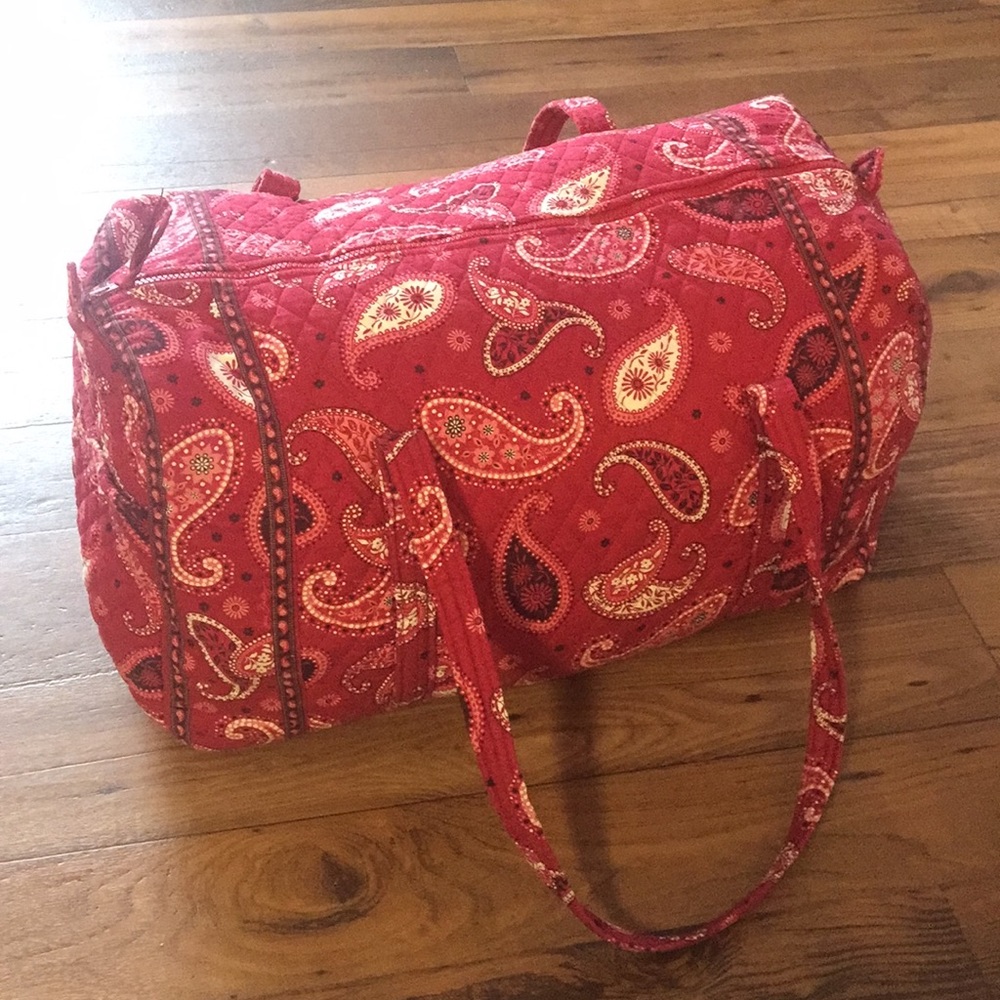 Vera Bradley Mesa Red Large Duffle Bag
